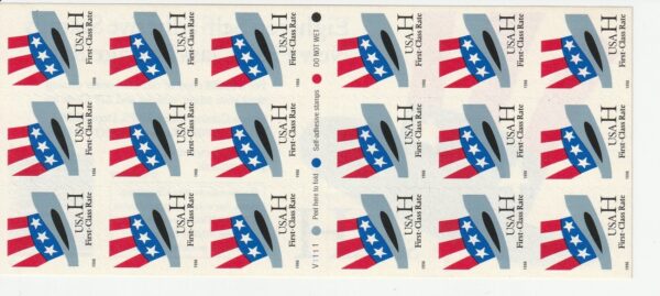 Uncle Sam's Hat, 18 stamp booklet