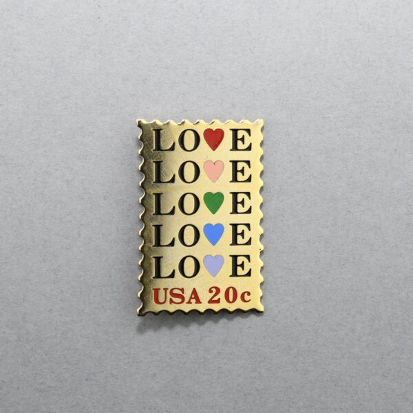 1984 Love with Hearts Enamel Pin