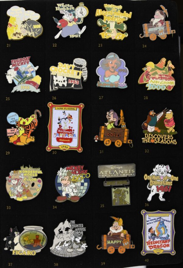 Disney 100 Years Of Dreams Pin Set Complete w/ Binder - Virginia 100th pin - Image 3