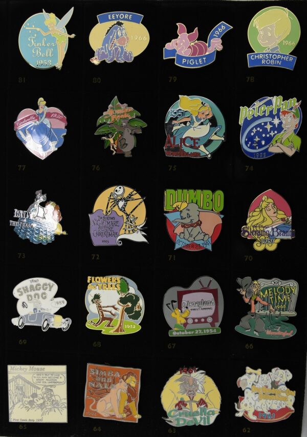 Disney Countdown to the Millennium Pin Set Complete w/ Binder - All 101 Pins +Crockett Error Pin - Image 7