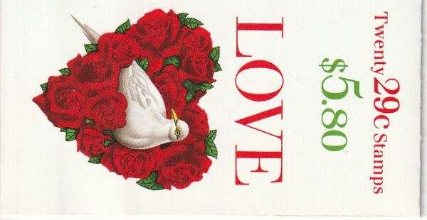 Dove in Red Rose Heart